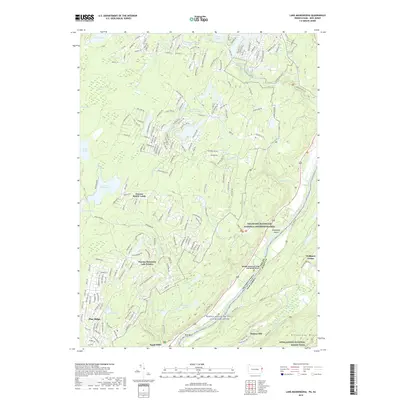 2019 Map of Lake Maskenozha, 2019 Print