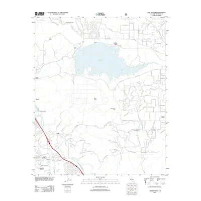 2012 Map of Lake Mathews, 2012 Print