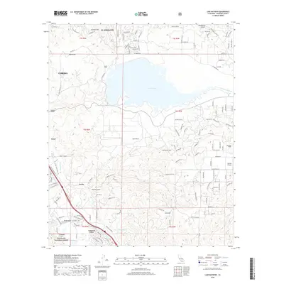 2018 Map of Lake Mathews, 2018 Print