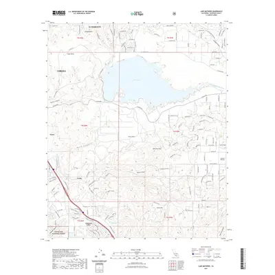 2021 Map of Lake Mathews, 2021 Print