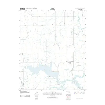 2012 Map of Lake McAlester, 2012 Print
