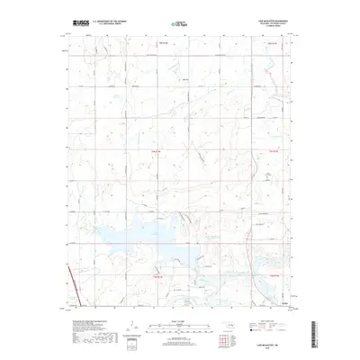 2018 Map of Lake McAlester, 2018 Print