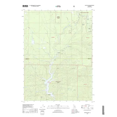 2018 Map of Lake McCloud, 2018 Print
