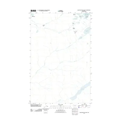 2011 Map of Lake McDonald East, 2011 Print