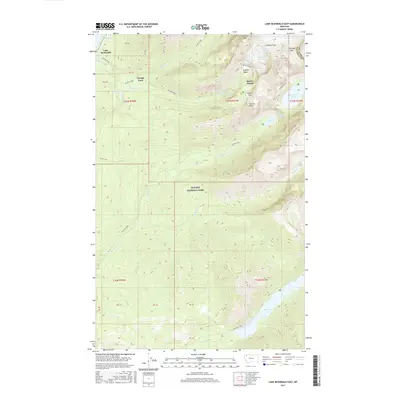 2017 Map of Lake McDonald East, 2017 Print
