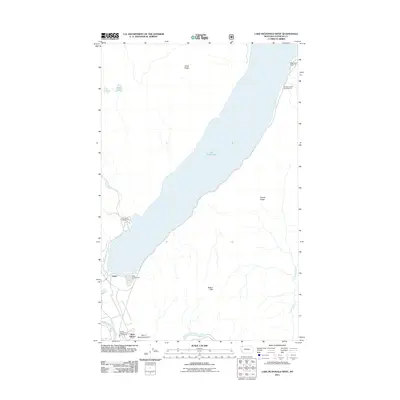 2011 Map of Lake McDonald West, 2011 Print