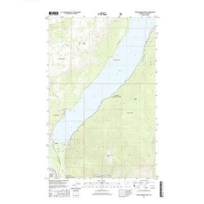 2017 Map of Lake McDonald West, 2017 Print