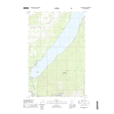 2020 Map of Lake McDonald West, 2020 Print