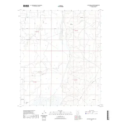 2020 Map of Lake McMillan North, 2020 Print