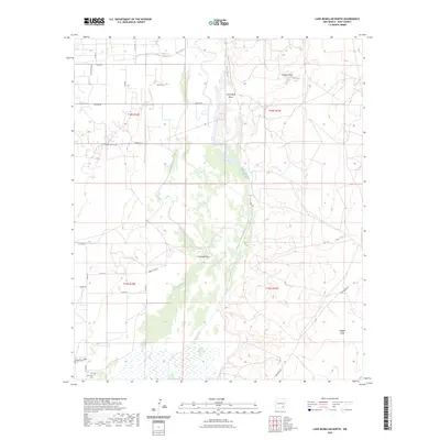 2023 Map of Lake McMillan North, 2023 Print