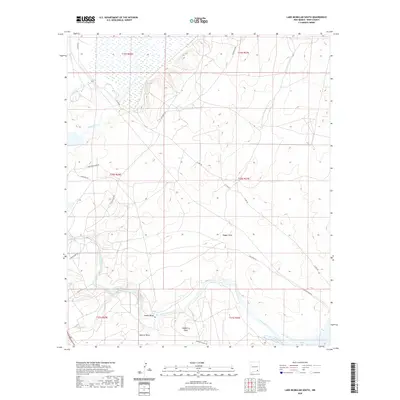 2020 Map of Lake McMillan South, 2020 Print