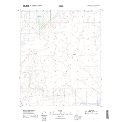 2023 Map of Lake McMillan South, 2023 Print