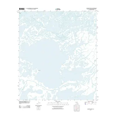 2012 Map of Lake Mechant, 2012 Print