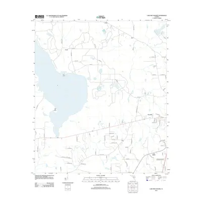 2012 Map of Lake Miccosukee, 2012 Print