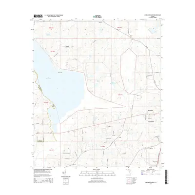 2015 Map of Lake Miccosukee, 2015 Print