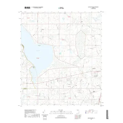 2018 Map of Lake Miccosukee, 2018 Print
