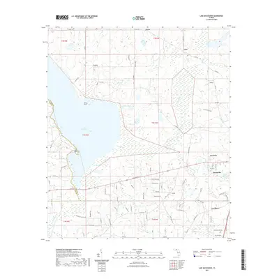 2021 Map of Lake Miccosukee, 2021 Print