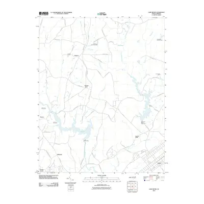 2010 Map of Lake Michie, 2010 Print