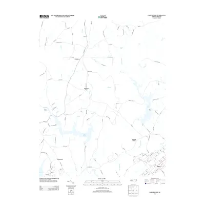2013 Map of Lake Michie, 2013 Print