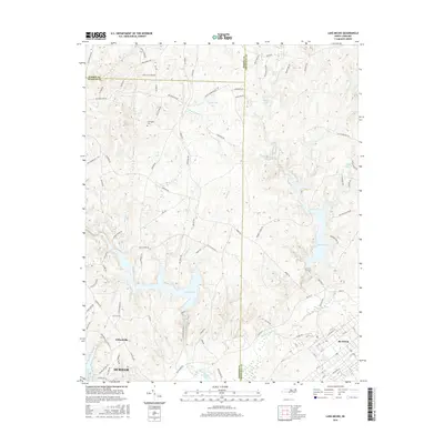 2016 Map of Lake Michie, 2016 Print
