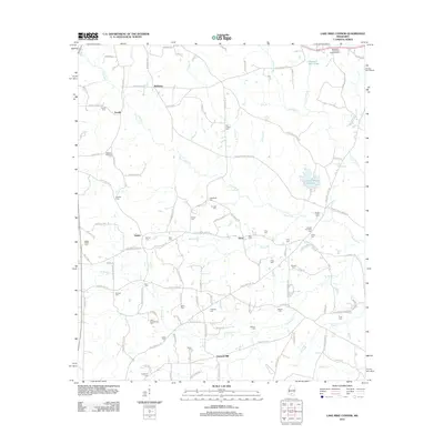 2012 Map of Lake Mike Connor, 2012 Print