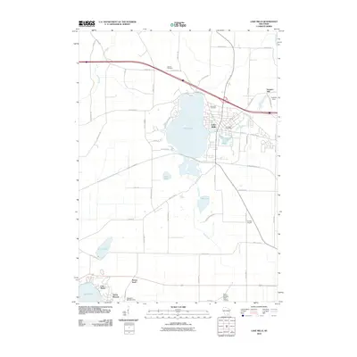 2010 Map of Lake Mills, 2010 Print