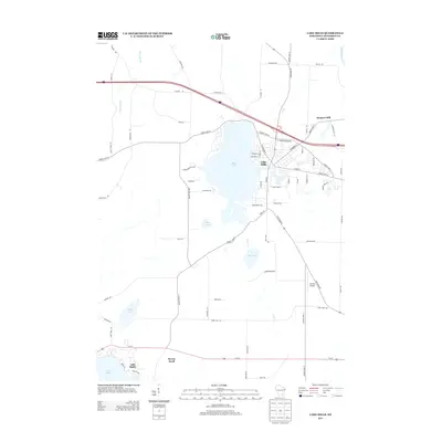 2013 Map of Lake Mills, 2013 Print