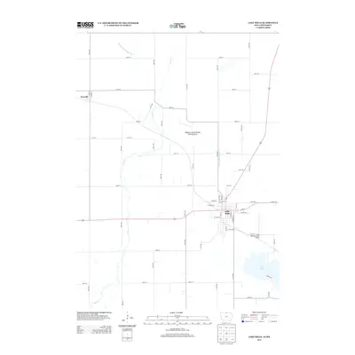 2013 Map of Lake Mills, 2013 Print