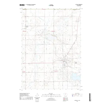 2018 Map of Lake Mills, 2018 Print