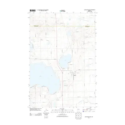 2013 Map of Lake Miltona East, 2013 Print