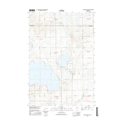 2016 Map of Lake Miltona East, 2016 Print