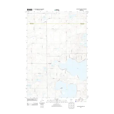 2013 Map of Lake Miltona West, 2013 Print