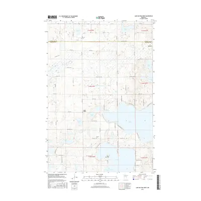 2016 Map of Lake Miltona West, 2016 Print
