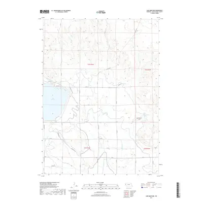 2017 Map of Lake Minatare, 2017 Print
