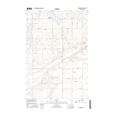2015 Map of Lake Minnesuing, 2015 Print