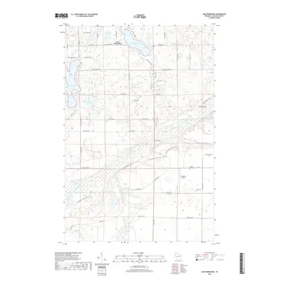 2018 Map of Lake Minnesuing, 2018 Print