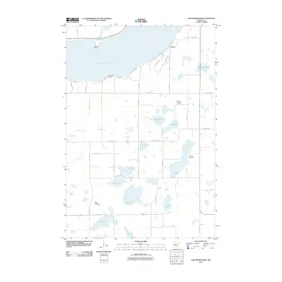 2010 Map of Lake Minnewaska, 2010 Print