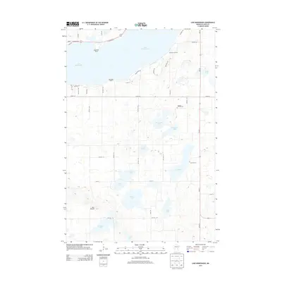 2013 Map of Lake Minnewaska, 2013 Print