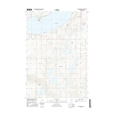 2016 Map of Lake Minnewaska, 2016 Print