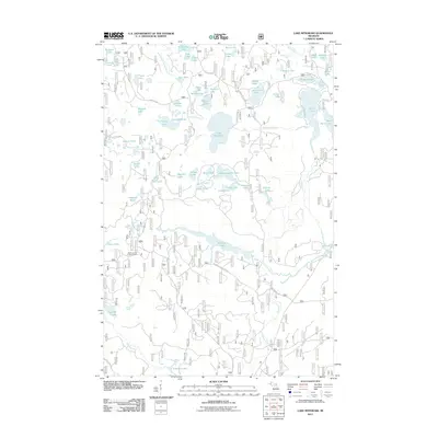2011 Map of Lake Mitigwaki, 2011 Print