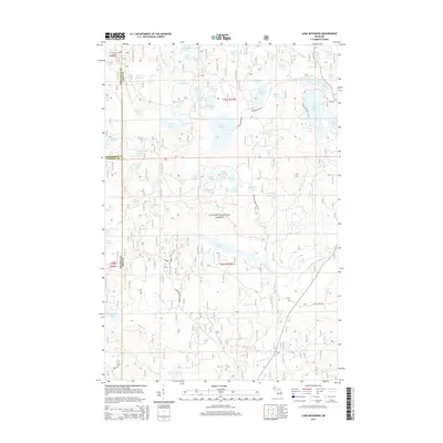 2014 Map of Lake Mitigwaki, 2014 Print