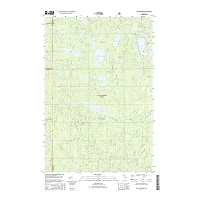 2017 Map of Lake Mitigwaki, 2017 Print