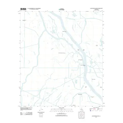 2012 Map of Lake Mongoulois, 2012 Print