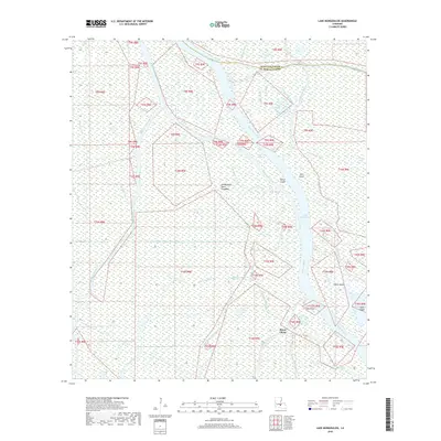 2018 Map of Lake Mongoulois, 2018 Print