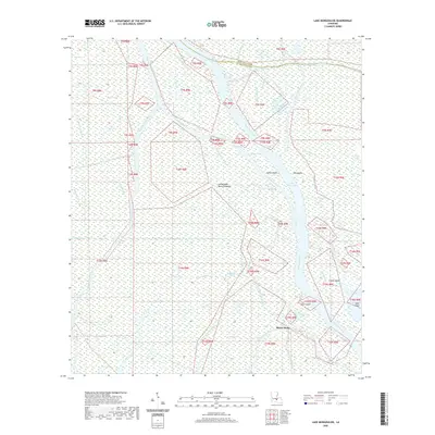 2020 Map of Lake Mongoulois, 2020 Print