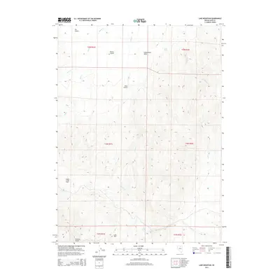2014 Map of Lake Mountain, 2014 Print