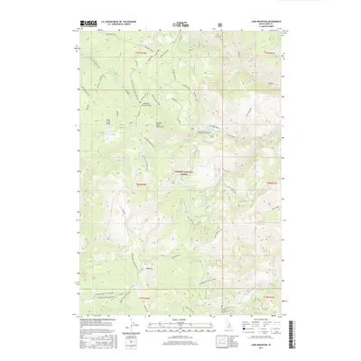 2017 Map of Lake Mountain, 2017 Print