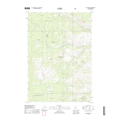 2020 Map of Lake Mountain, 2020 Print