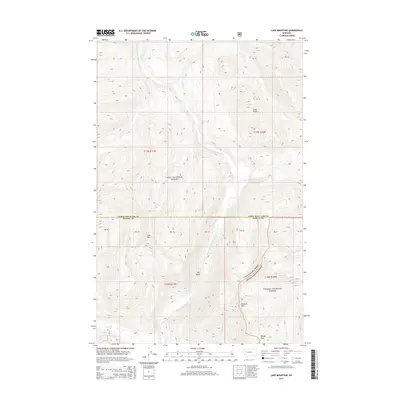 2014 Map of Lake Mountain, 2014 Print