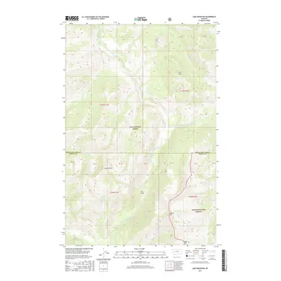 2017 Map of Lake Mountain, 2017 Print